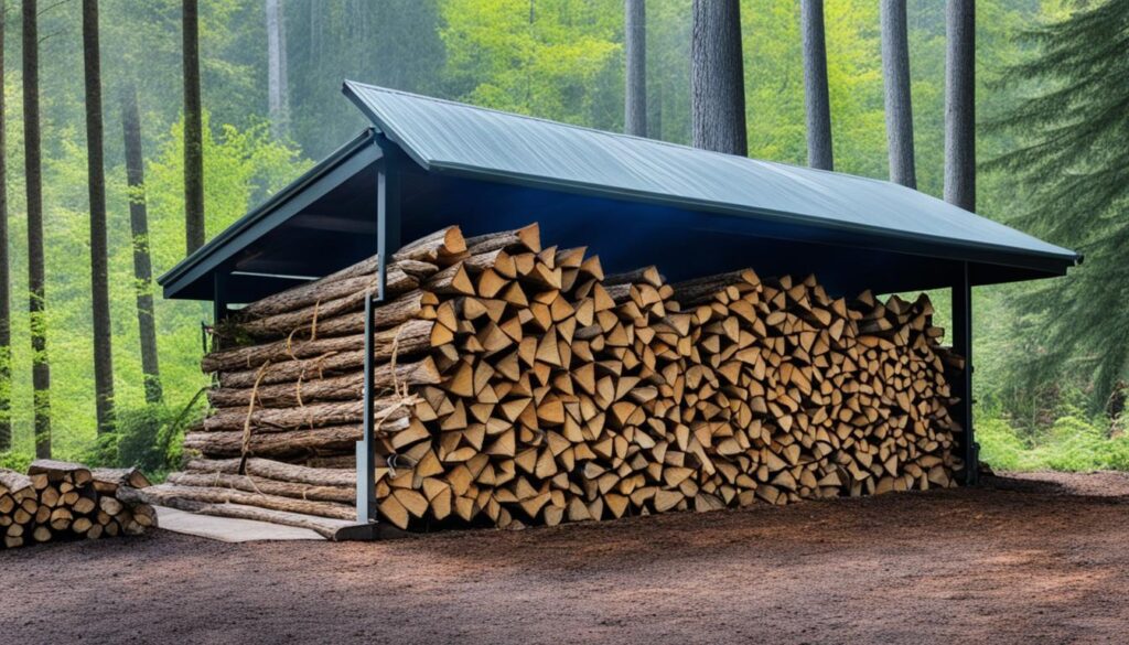 Storing firewood away from home