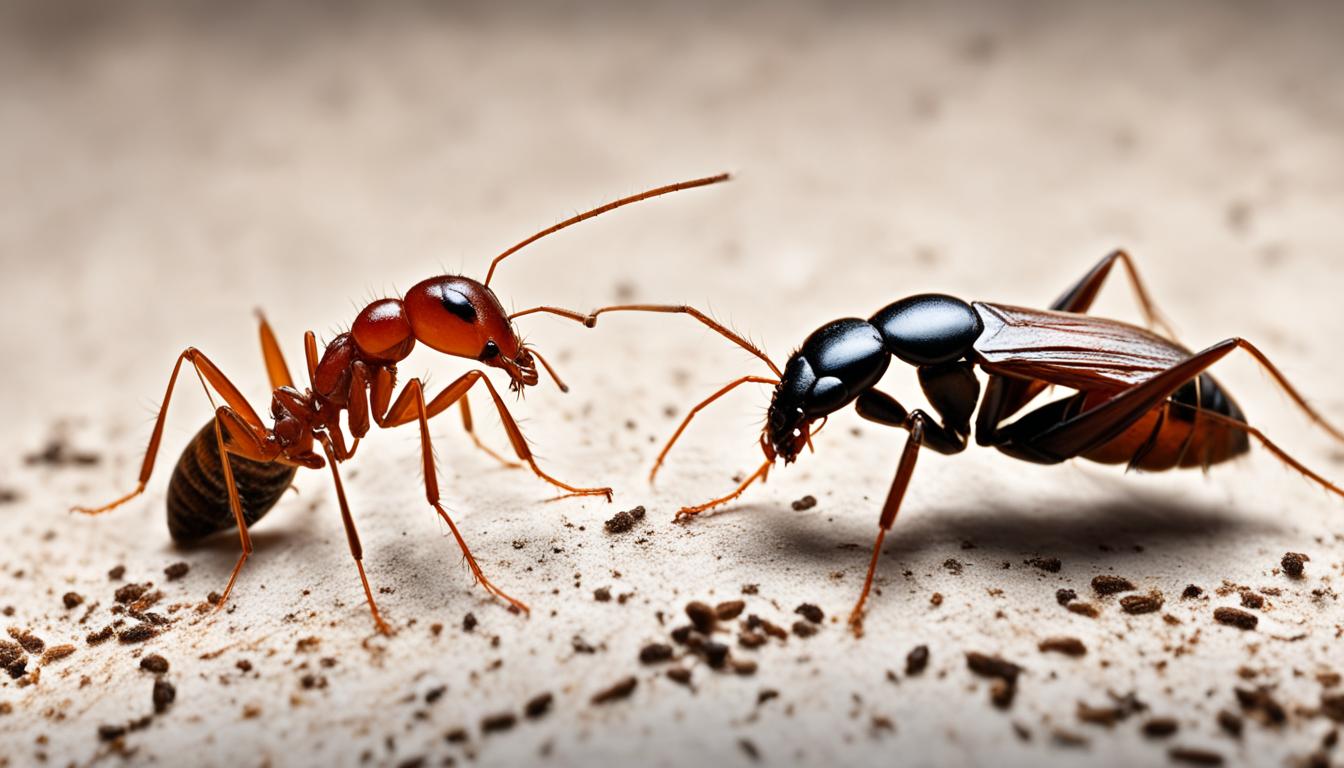 ants and cockroaches