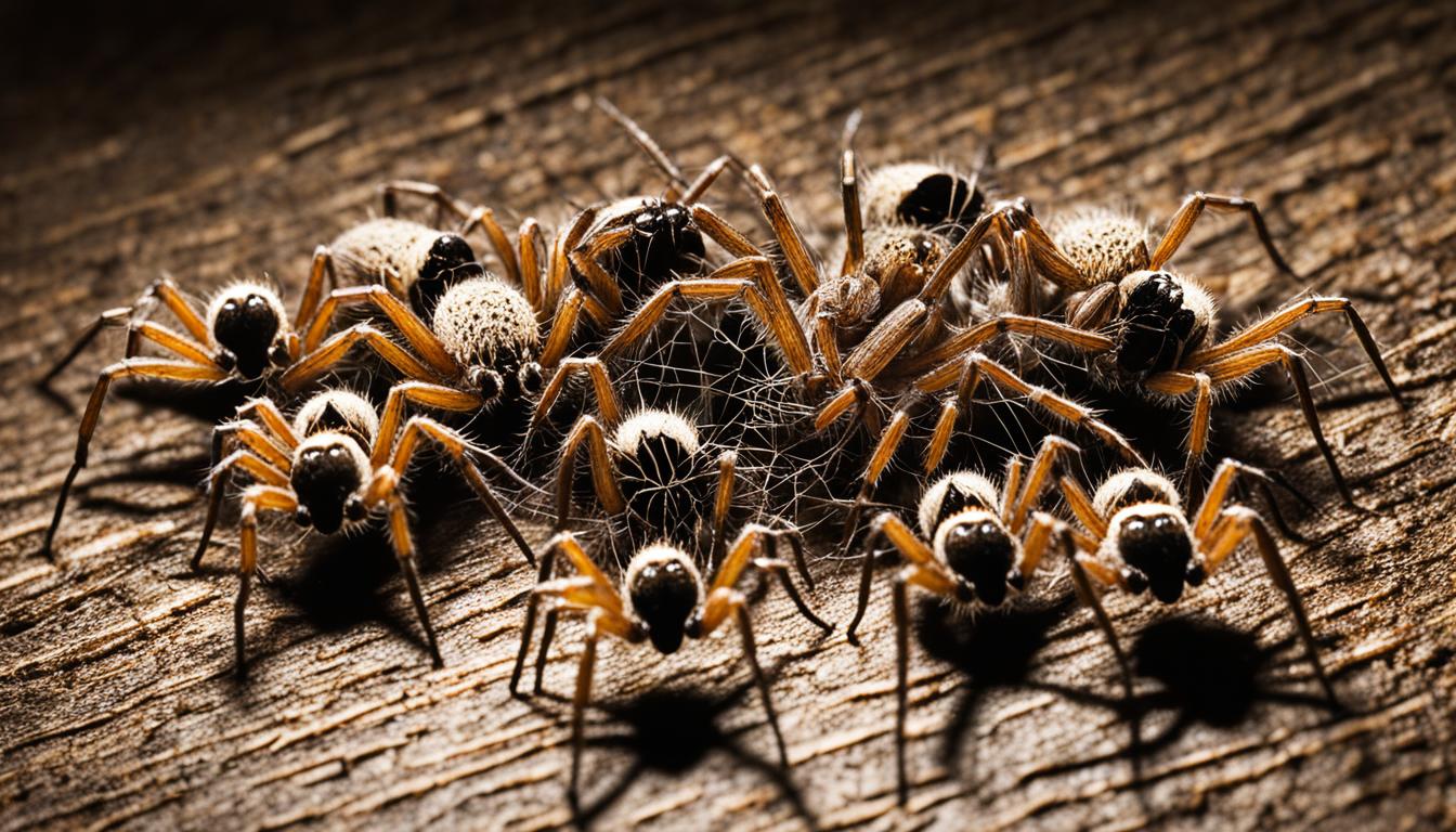 house spiders eating ants